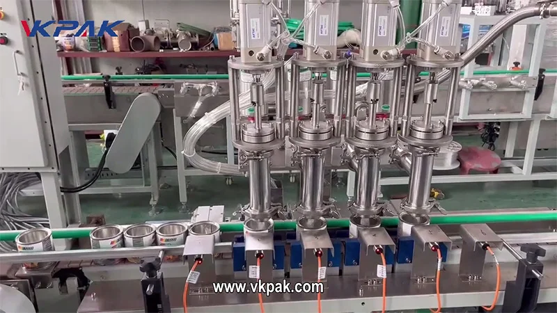 4 Nozzle Paint Filling Machine