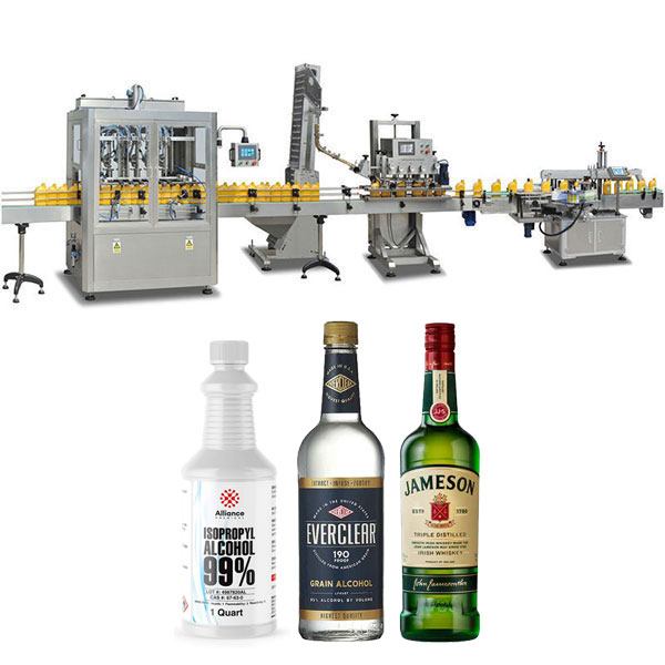 Máquina de enchimento de álcool