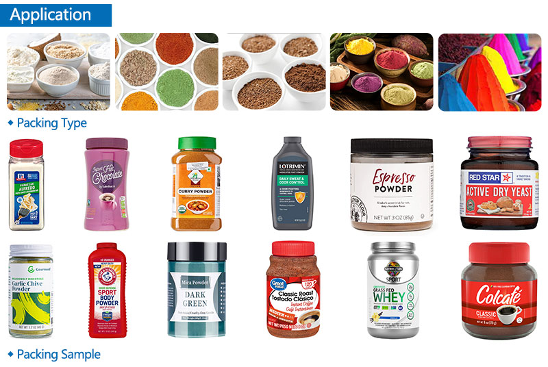 Auto Low Cost Powder Filling Machine Application