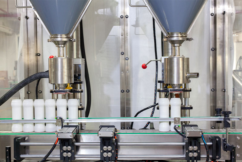 Automatic Double-Head Powder Bottle Filling Machine Type One