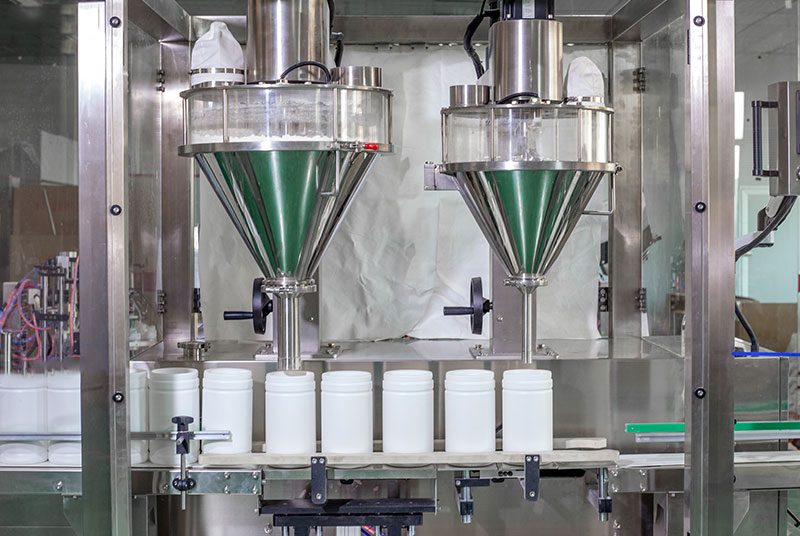 Automatic Double-Head Powder Bottle Filling Machine Type Two