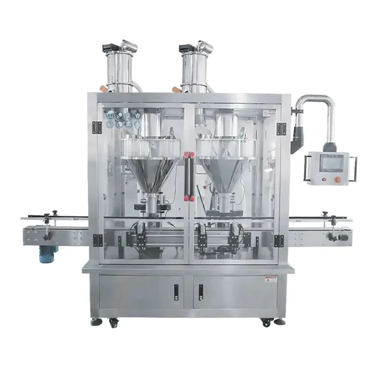 Automatic Double-Head Powder Bottle Filling Machine