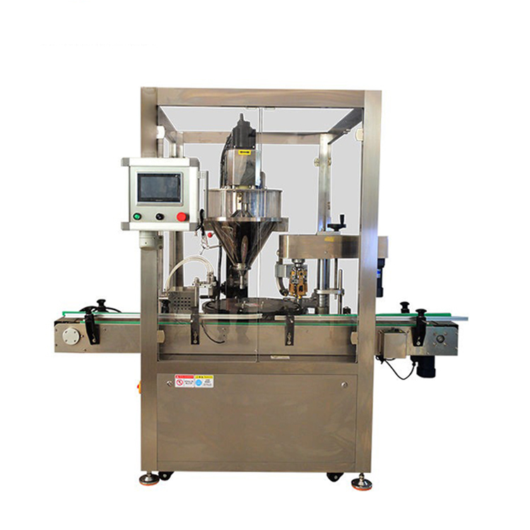 Automatic Monoblock Powder Filling And Capping Machine