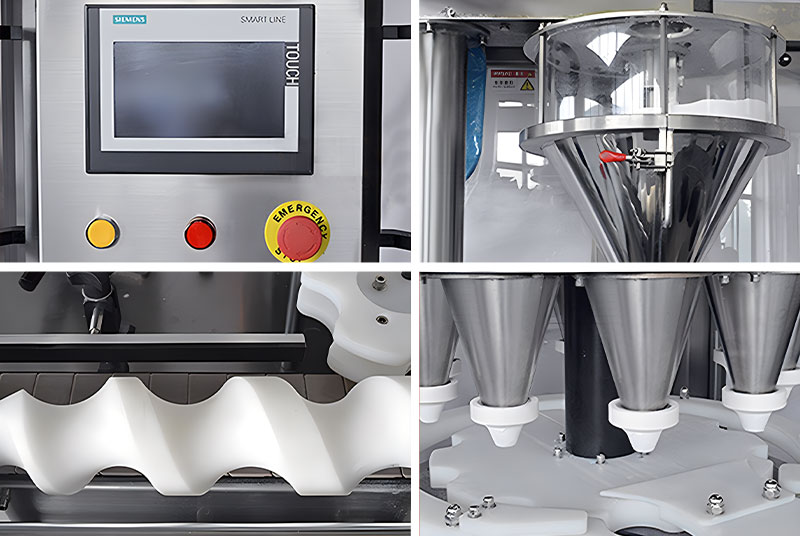 Automatic Rotary Powder Bottle Filling Machine Details