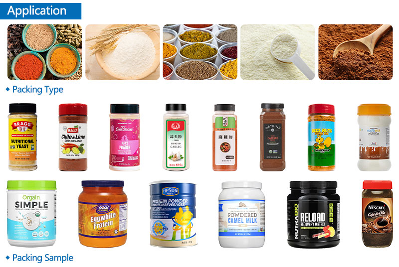 Automatic Single Head Servo Auger Filler Machine Application