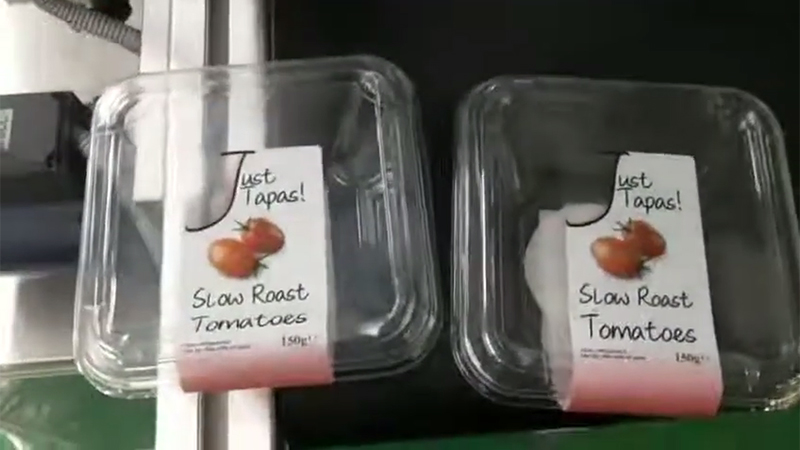 C-Wrap Label Applicator Machine For Clamshells