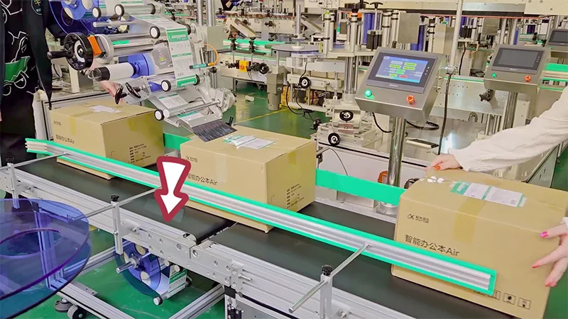 Carton & Case Top And Bottom Labeling Machine