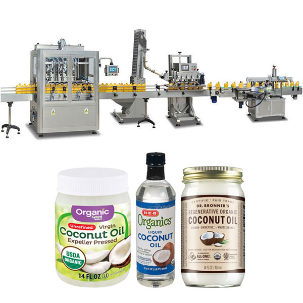Máquina de enchimento de óleo de coco
