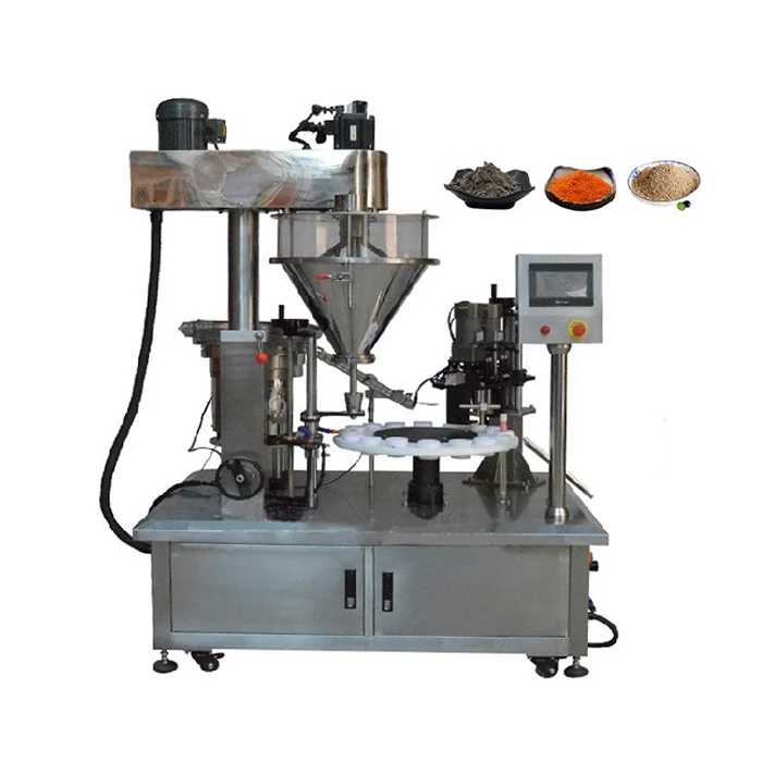 Semi Automatic Rotary Powder Filling Machine