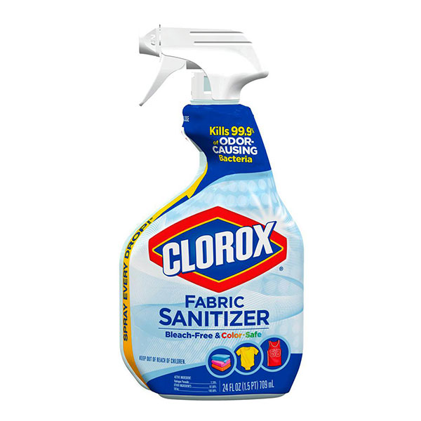 Bouteille d'eau de javel en aérosol