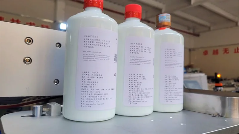 VK-DSL Automatic Double Side Round Bottle Sticker Labeling Machine