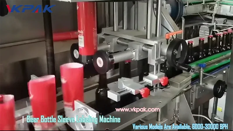 VK-SSL Automatic Shrink Sleeve Labeling Machine For Beer Bottle