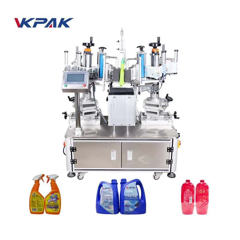 VK-T806-Semi-Automatic-Double-Side-Sticker-Labeling-Machine