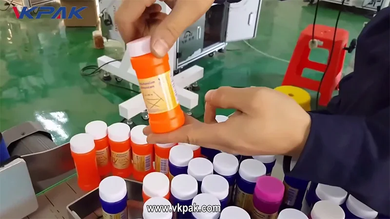 VK-VRL Automatic Round Bottle Sticker Labeller